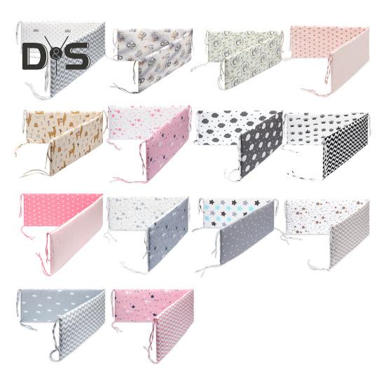 Детская кроватка бампер Pad хлопок дышащий мягкий мягкий безопасный вкладыш для кроватки анти-столкновения ограждение для кровати для малышей мальчиков девочек