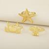 Nidin New Arrival Turtle/Starfish/Crab/Shell/Heart Shape Open Rings Adjustable For Female Male Cute Finger Jewelry Accessories