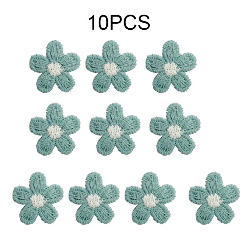 Colorful Flower Shaped Sewing Accessories DIY Handmade Crafts Appliques Patches Headwear Badge