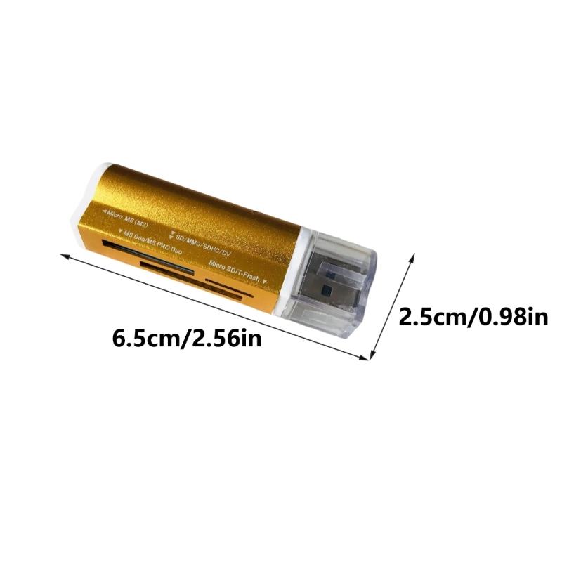 Портативный универсальный USB-кардридер для карт SDTF MicroSDHC MS