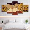 HD Prints Abstract Canvas Painting 5 Pcs Kiss Poster Picture Modern Wall Art for Living Room Home Decoration No Framework Modern