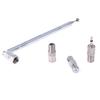 F Type Radio Telescopic Aerial Antenna 75 Ohm With TV / 3.5Mm Adapter