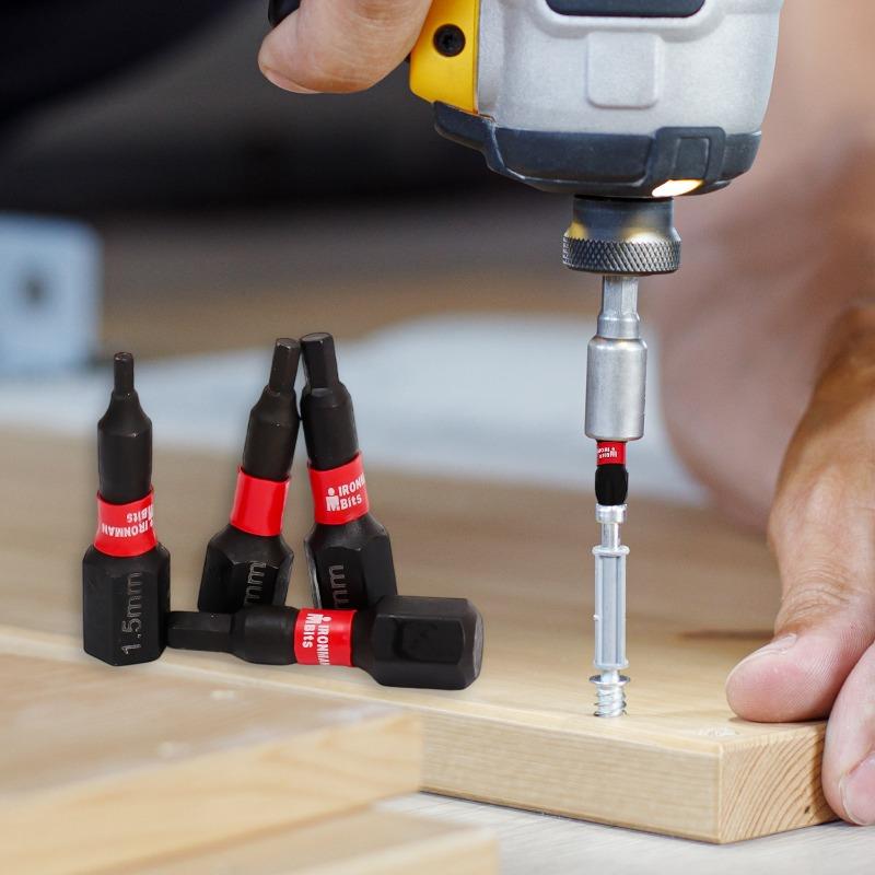 Impact Hex Head Metric Bits Set Alloy Steel Magnetic Torx Screwdriver Bit Extension Rod Drill Bits Power Drill Parts Accessories