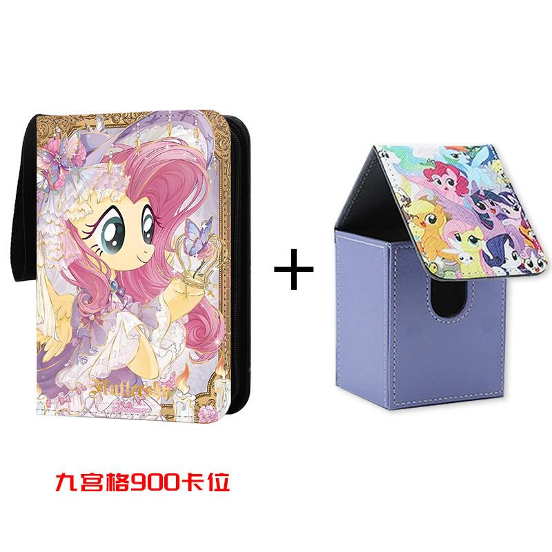 My Little Pony Card Box Pinkie Pie Fluttershy Applejack Diy High Quality Collection Card Storage Box Anime Peripheral Toy Gifts