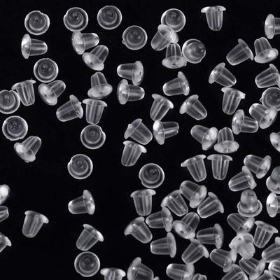 Мягкая резина 4x4 мм, задняя пробка для сережек-гвоздиков, аксессуары для изготовления ювелирных изделий своими руками