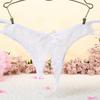 Корейские кружевные прозрачные стринги с вырезом: Сексуальный топ с заниженной талией, дышащий, очаровательная сетка с бантом.