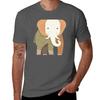 Whimsical Elephant T-Shirt Shirts Graphic Tee Graphic Tee Shirt Black T-shirts for Men