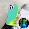 Luminous Neon Sand Case For iPhone 13 12 11 Pro Max X XR XS Max 7 8 Plus Glow In The Dark Liquid Glitter Quicksand Phone Cover
