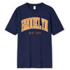 Мужская футболка Brooklyn New York Hip Hop Funny Printing, летняя свободная футболка из 100% хлопка, дышащая футболка с заниженной линией плеч, мужская одежда