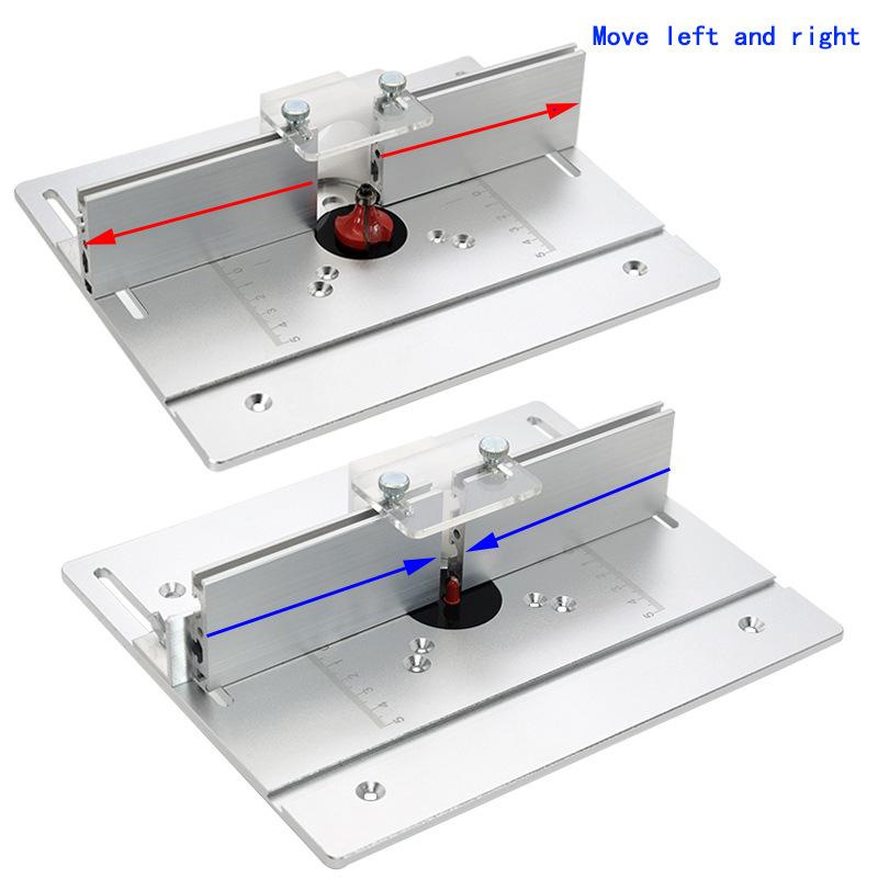 Router Table Insert Plate Woodworking Benches Table Saw W Miter Gauge Guide Aluminium Profile Fence Sliding Brackets