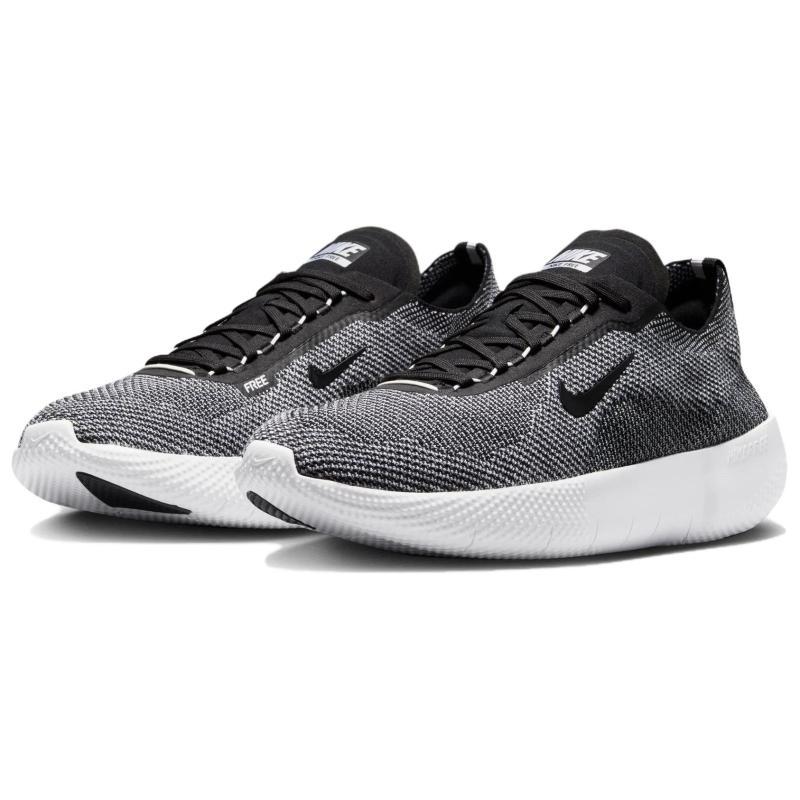 Nike Бесплатные 2025 Износостойкие Дышащие Кроссовки с Низким Верхом для Бега Мужские Черно-Белые Кроссовки HF1078-004