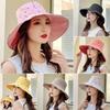 Sunscreen Bucket Hat Print Fishermen Cap Fashion Panama Hat  Outdoor