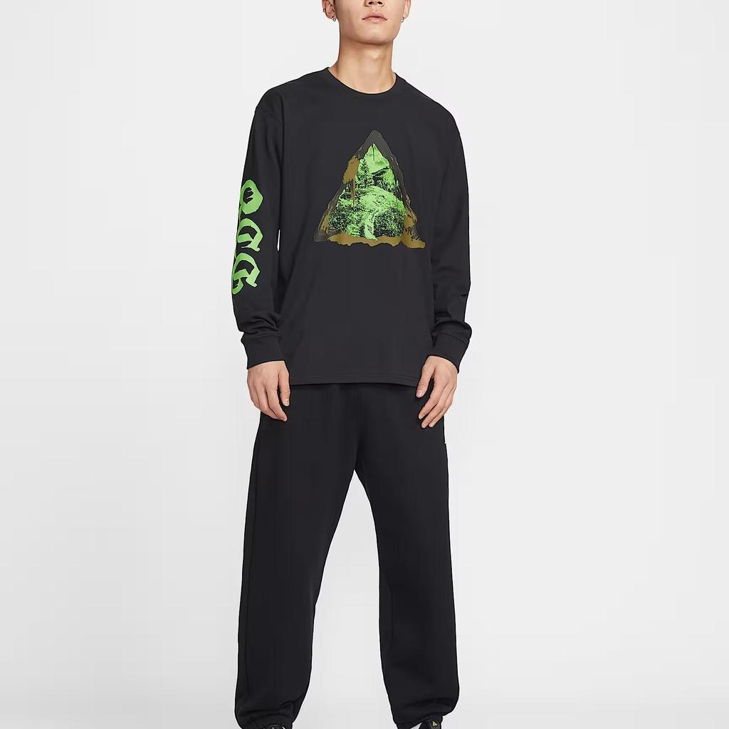 Nike Мужская футболка с длинным рукавом ACG Dri-FIT Черная IH1303-010