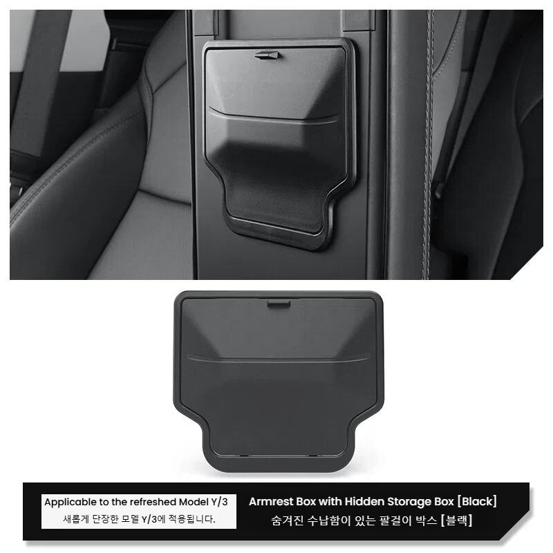 Xiaomi Armrest Hidden Storage Box for Tesla Model Y Juniper 2025 2026 Standard Model 3 Highland Model YL Center Console Organizer Case