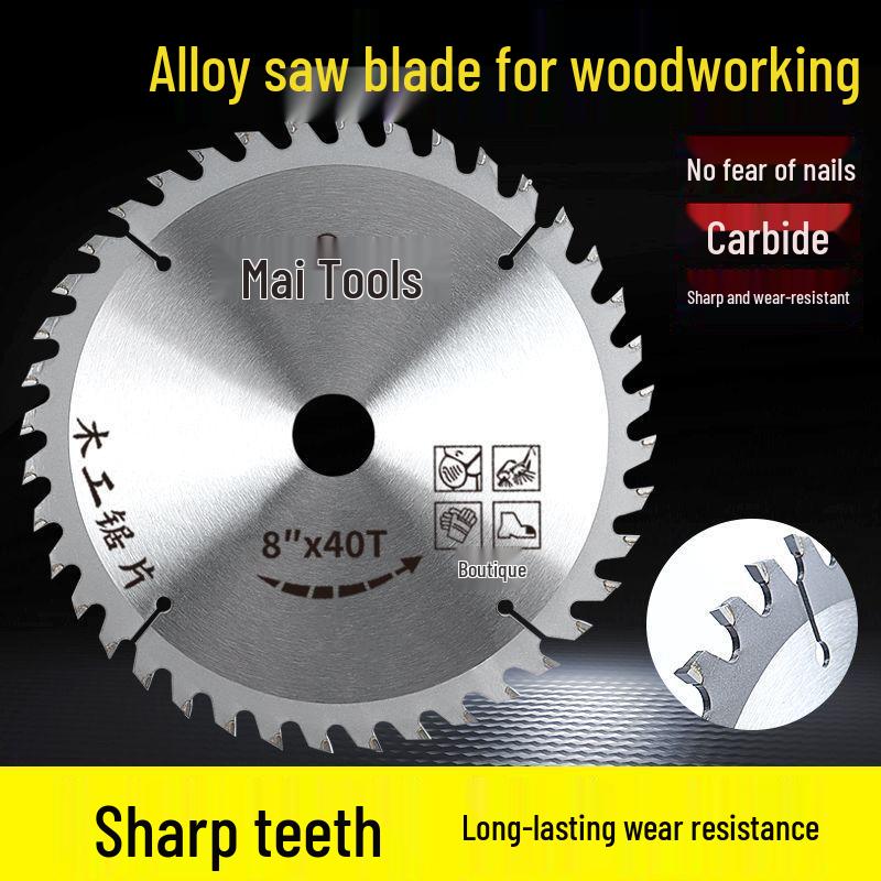 Dual-Purpose Aluminum-Wood Saw Blade: High Hardness Alloy Teeth for Woodworking and Ecological Boards