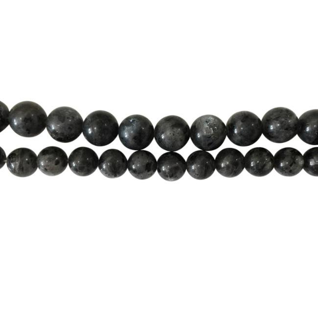 Natural Stone Grey Round Spacer Loose Lavik Rock Labradorite Beads Jewelry Making 4/6/8/10mm