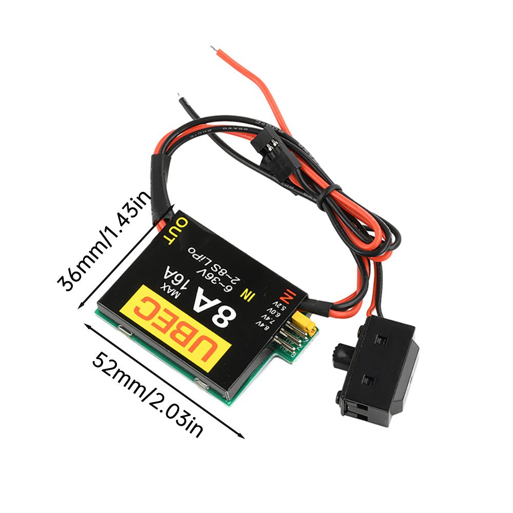 2S-8S/4S-6S BEC и двойной UBEC 8A/16A Выход 5.2V-8.4V Регулируемое независимое питание сервоприводов RC Автомобили Самолеты с фиксированным крылом Роботизированная рука