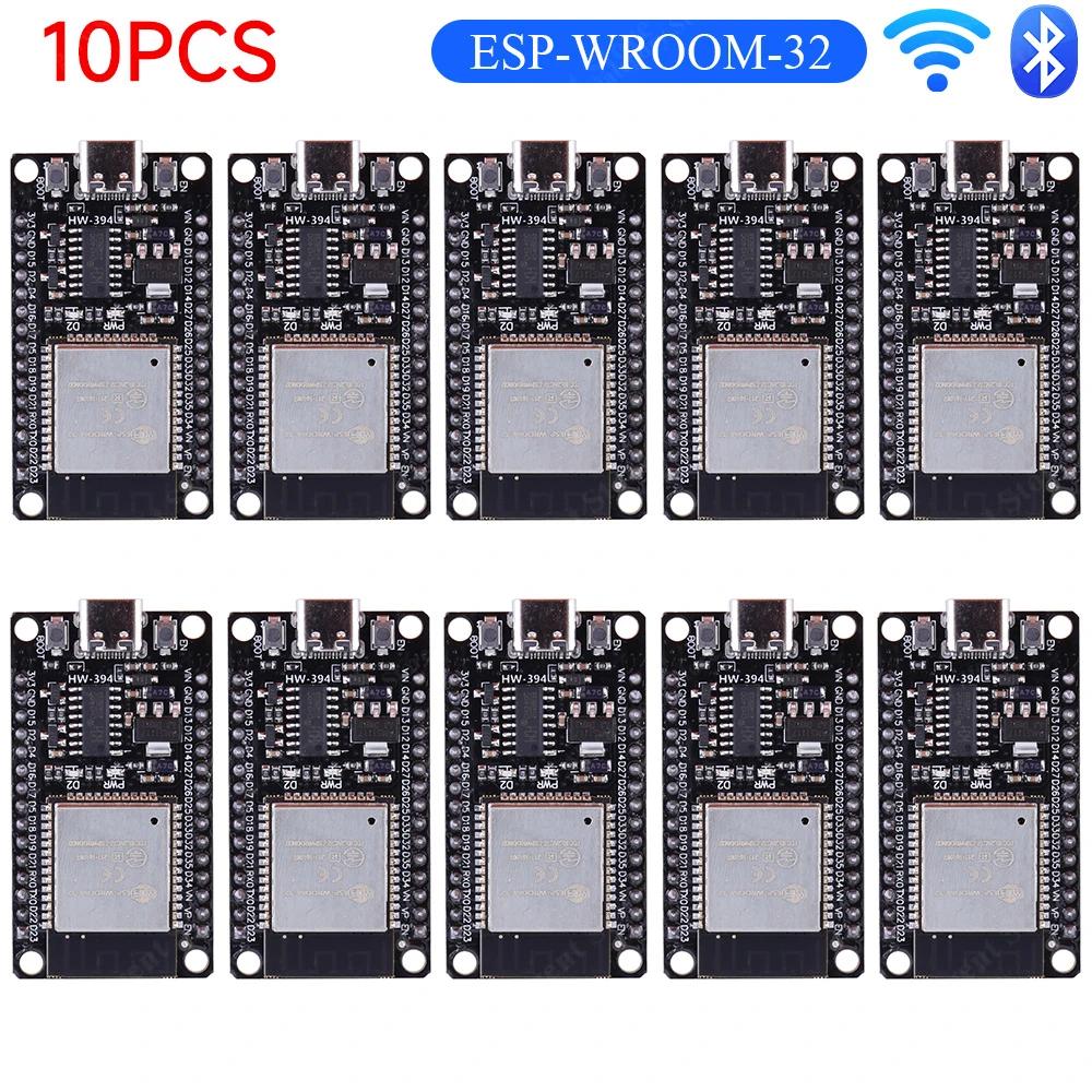 1-10 шт. Плата разработки ESP32 WROOM-32 TYPE-C CH340C/ CP2102 Микромодули WiFi+BT Двухъядерные Беспроводные Модули Сверхнизкого Потребления