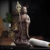 Purple Sand Incense Burners, Backflow Incense Burners, Ceramic Decoration, Buddha Home Interior Aromatherapy, Buddha Decoration,