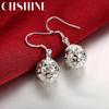 CHSHINE серьги из стерлингового серебра 925 пробы, темпераментные женские шариковые серьги, уличные универсальные ювелирные изделия