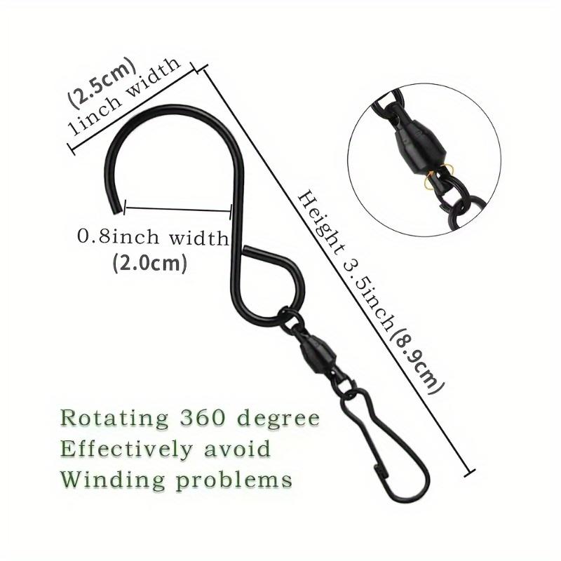 One Set8This stainless steel rotating hook clip is designed for wall mounting and is perfect for hanging wind chimes and crystal spinners. It is easy