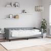 VidaXL Daybed with Mattress Light Grey 80x200 Cm Fabric 3197403