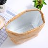 Breakfast Organizer Tote Canvas Lunch Bag Food Hand Bags Waterproof Lunch Bag Kraft Paper Bags