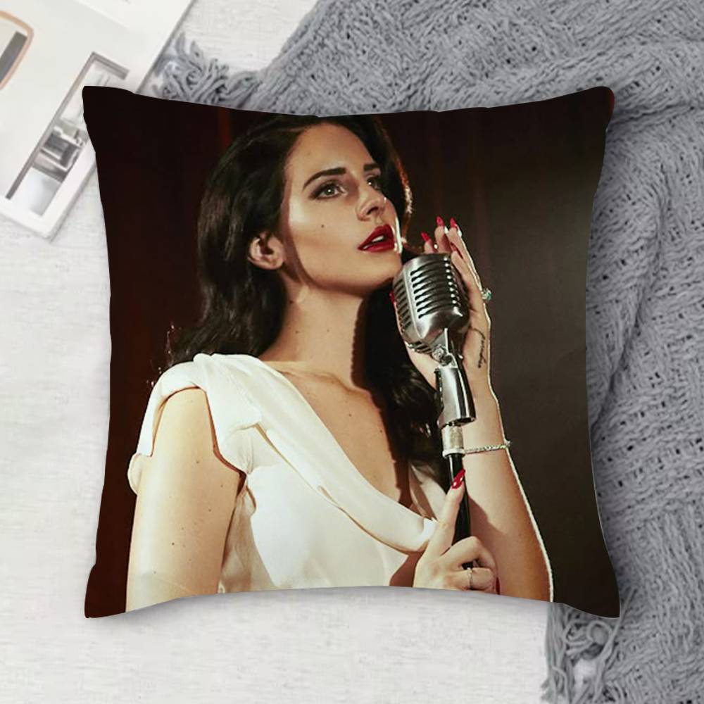 lIana del rey Doublesided Printed Square Decorative Cushion Cover for Sofa Living Room Home Decor