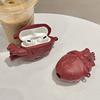 Чехол для наушников Red Heart для Airpods Pro 3D Liquid Silica Gel Cover Anti-Drop Wireless Earphone Protective Case Противоударный силиконовый чехол