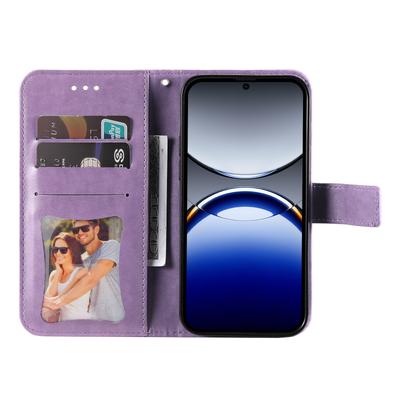 Чехол для Oppo Find X8 Pro 5G с цветочным узором, из искусственной кожи, кошелек-подставка, чехол для телефона