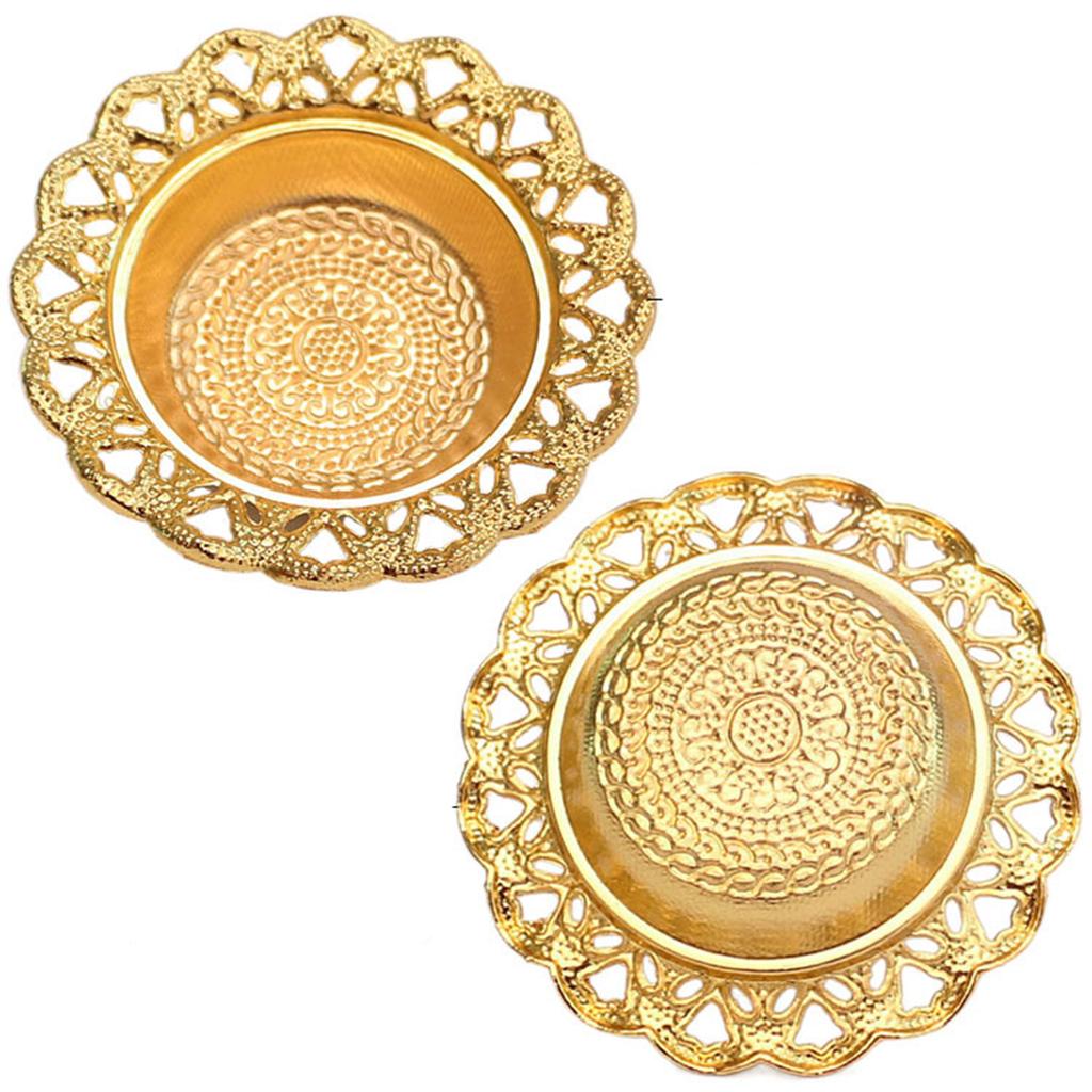 Crown Retro Copper Hollow Out Incense Stick Burner Holder Golden Arab Burner Catcher Home Decoration