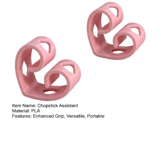 2Pcs Reusable Training Chopstick Helpers for Beginners Replaceable Practice Chopsticks Non-Slip Connector Trainer Learner Gift for Adults Kids