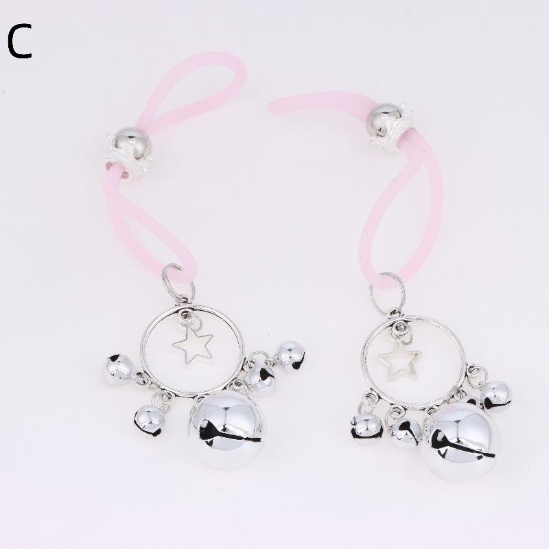 1 Pairs Bell Milk Clip Breast Clip Female Clitoris Clip Couple Sex Toy Massage Stimulation Adult Nipple Training Tool