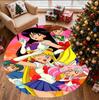 Sailor Moon Pattern Round Rug, Indoor/Outdoor Mat, for Picnic, Gameroom, Bedroom, Office, Living Room, Home Decor Carpet, Birthday Gift
