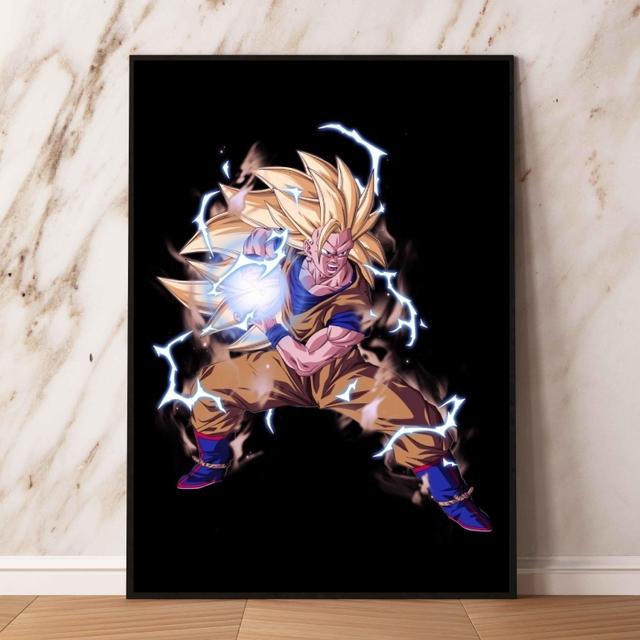 Семь фигурок Dragon Ball, принты и принты, высококачественное искусство для украшения стен гостиной