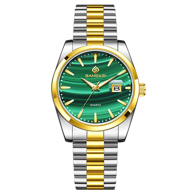 LIGE New Men Watches BANGWEI Brand Fashion Casual Personality Dial Waterproof Steel Mens Quartz Watch