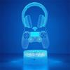 3D Illusion GamePad Led Night Light для детей, декор детской спальни, идея для игрового магазина, меняющая цвет настольная ночник-лампа
