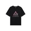 Wade Series Alphabet Print Casual Loose Sports Round Neck Short Sleeve T-Shirt Unisex Tops Black AHSS811-5