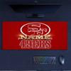 Custom Name,San Francisco 49ers Mouse Pad, Large Gaming Desk Mat, Non-slip XXL Mousepad for Laptop & Tablet, Mini PC Playmat with Stitched Edges