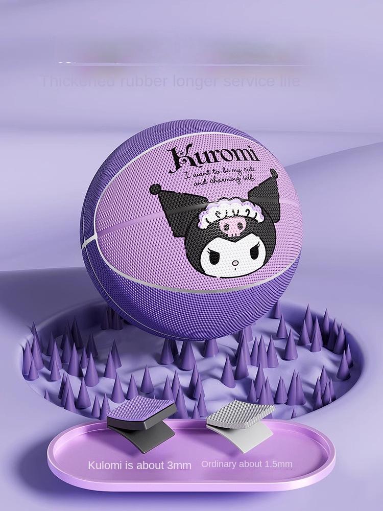 Kuromi Kids Basketball Size 5 for Elementary Students Kindergarten Size 3 4 Professional Training Durable Anti-Slip Official