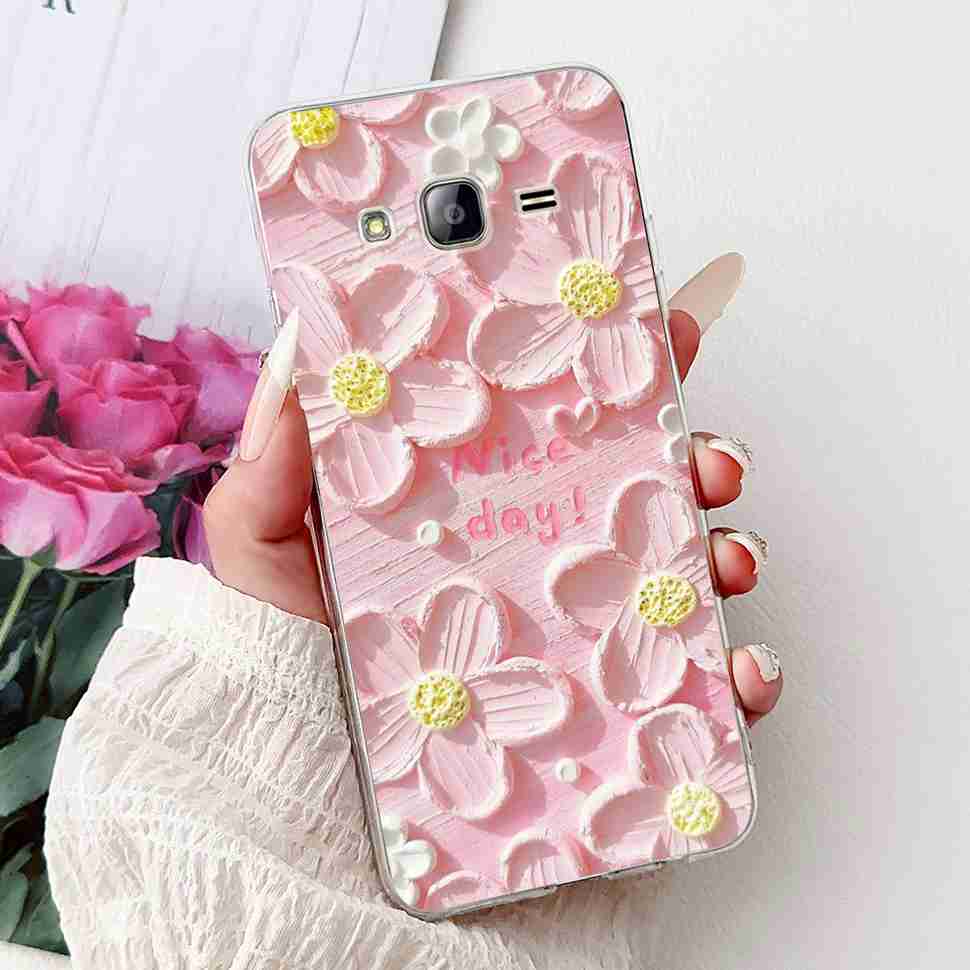 Чехол для Samsung Galaxy J5 Роскошный Расписной Чехол Мягкий Тонкий Чехол для Телефона Для Samsung J 5 J5 J500Y J500M 2015 Задняя Крышка