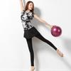 Женские поддельные двухкусочные брюки с юбкой, черные брюки для йоги, быстросохнущие дышащие спортивные брюки для бега, фитнеса