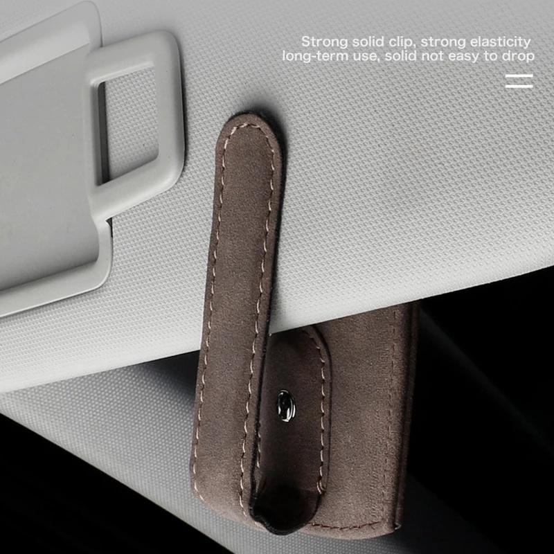 Jeep Car Sun Visor Eyeglasses Holder Sunglasses Clip Easy Install for Renegade Wrangler JK JL Grand Cherokee Auto Accessories