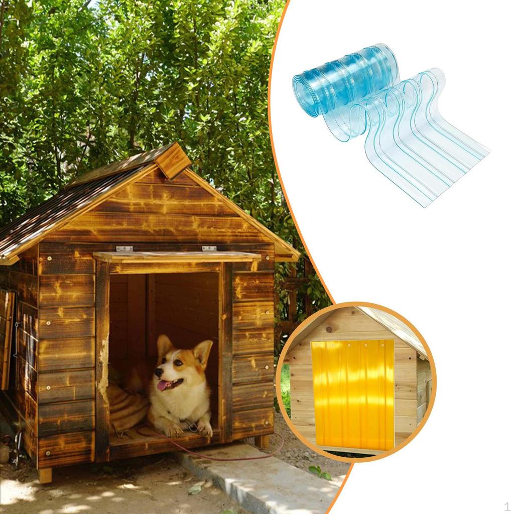 ПВХ полосовые завесы для дверей Складские принадлежности Легко резать и устанавливать Обрезаемая длина 5 футов Собака