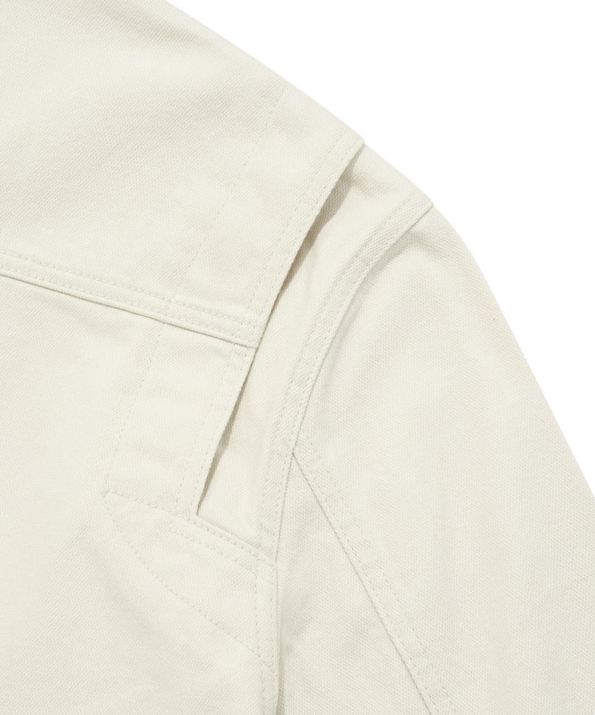 Covernat Woman [Covernat X Wrangler] Женская Оригинальная Джинсовая Укороченная Куртка с Поясом Цвет Слоновой Кости