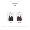 "Lock Lock" Bucket Bag Super Large Top Layer Cowhide Single Shoulder Underarm