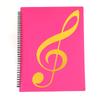 A4 File Folder Waterproof Spiral-bound Sheet Music Binder 10 X 13 Inches 20 Sleeves Double Sided for Violinist Pianists