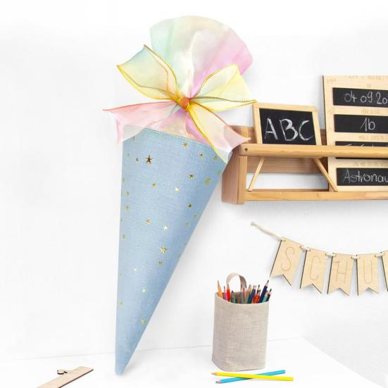 2 шт. Розовый бант Конус Целлофановый пакет Сделай сам Пакеты для угощений в форме сладкого конуса для свадебных подарков, сладких закусок, попкорна