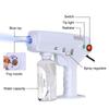 Портативный паровой пистолет Nano Steam Gun Hair Care Hydration Sprayer Hot Dyeing Care Blue Micro Mist Machine Spray Gun Hair Steamer Trigger