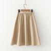 Летняя юбка с высокой талией для студенток универсальна. Модная юбка с эластичной резинкой на талии для женщин универсальна.